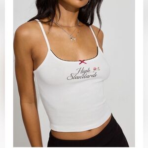 Garage Womens Felicia Femme Cami ‘High Standards’ Tank Top XS